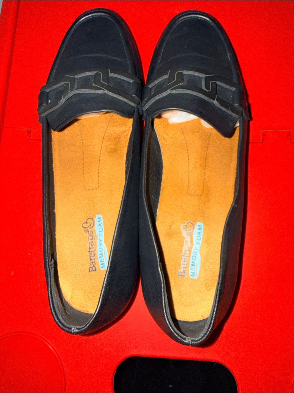 Black Leather Beartraps Memory Foam Loafers Women’s Size 9.5 - Picture 5 of 7